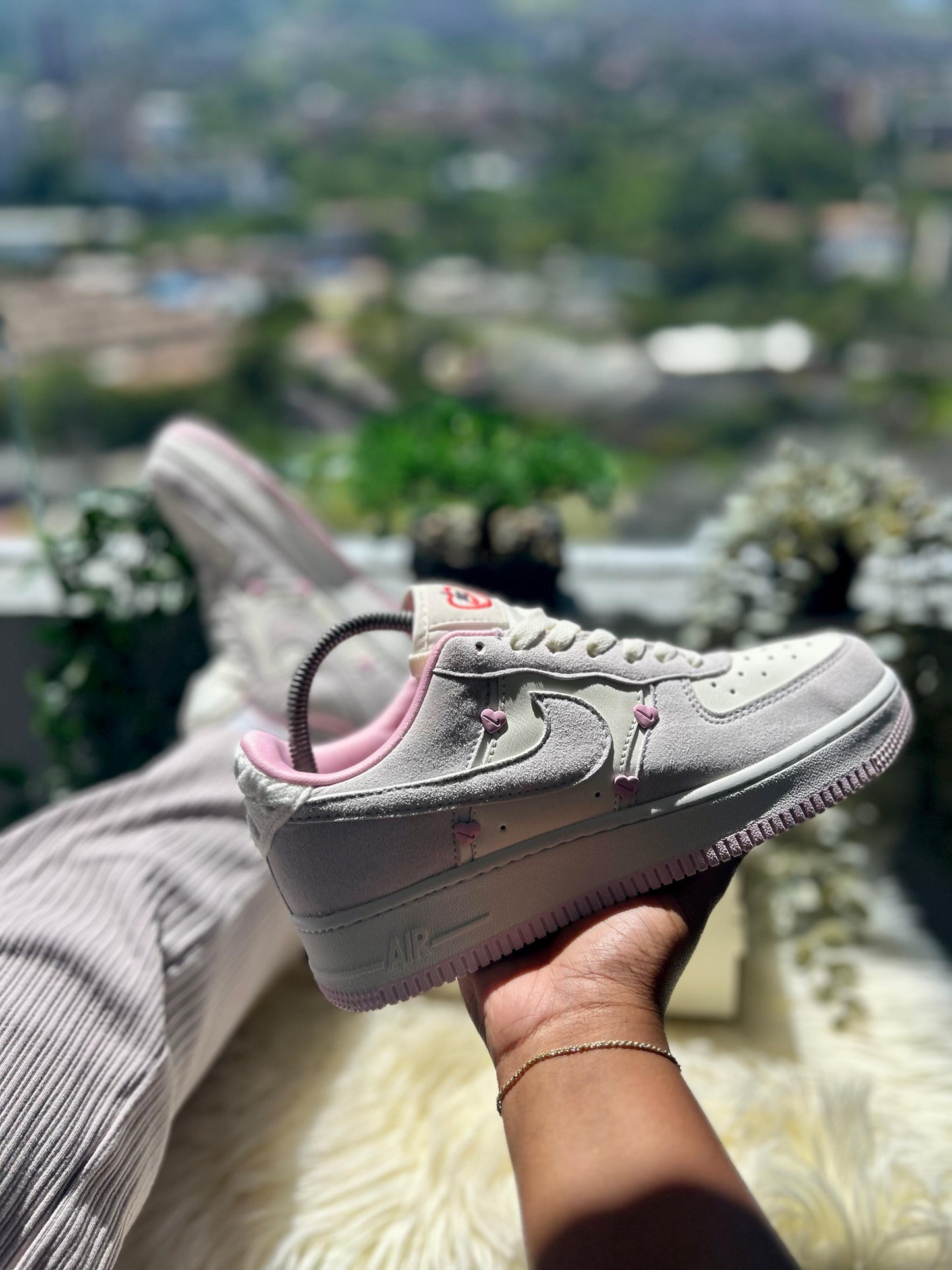 AF1 Rosado-Gris