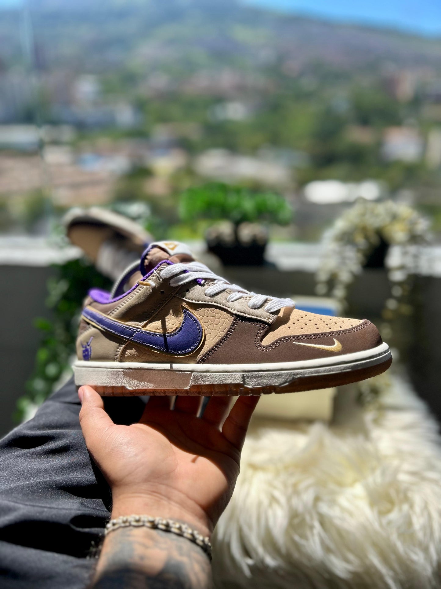 SB Dunk Morado-Cafe